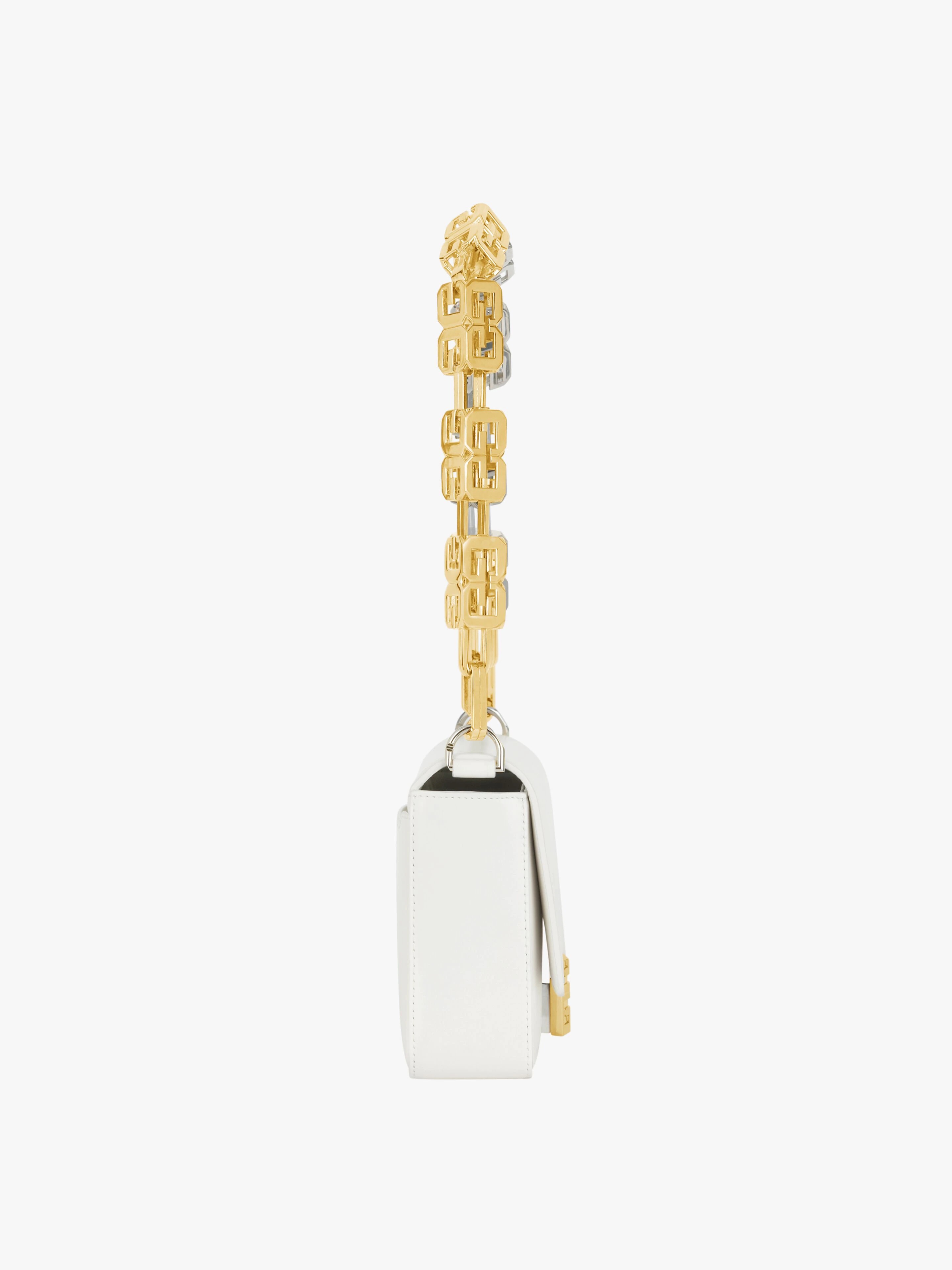 MEDIUM 4G BAG IN BOX LEATHER WITH CHAIN - 3