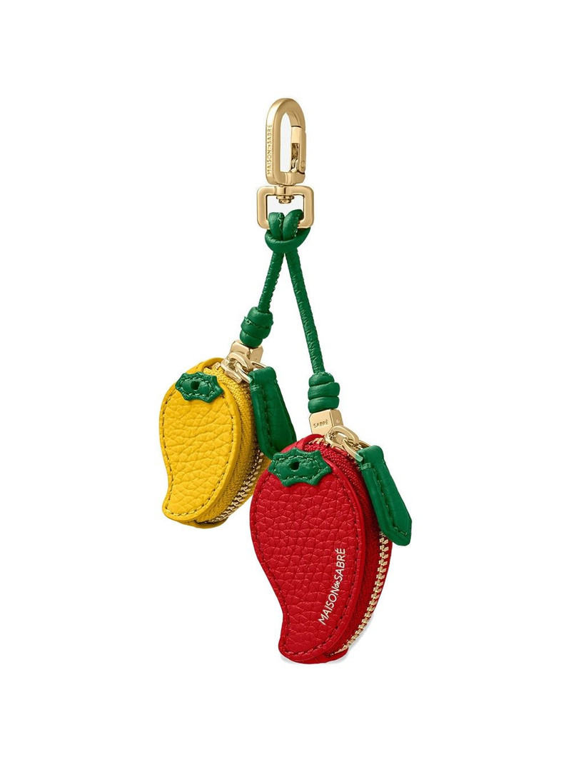 MAISON de SABRÉ SABRÉMOJI Chilli leather bag charm outlook
