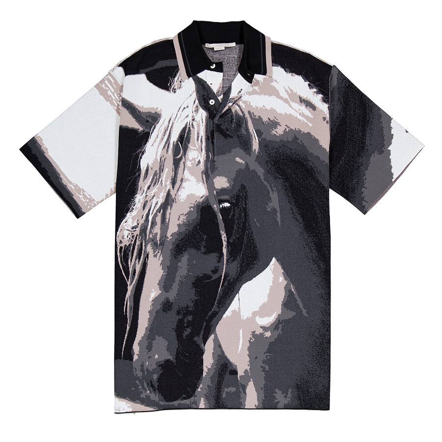 Stella McCartney Ladies Multi Graphic-Print Short-Sleeve Polo Shirt - 5