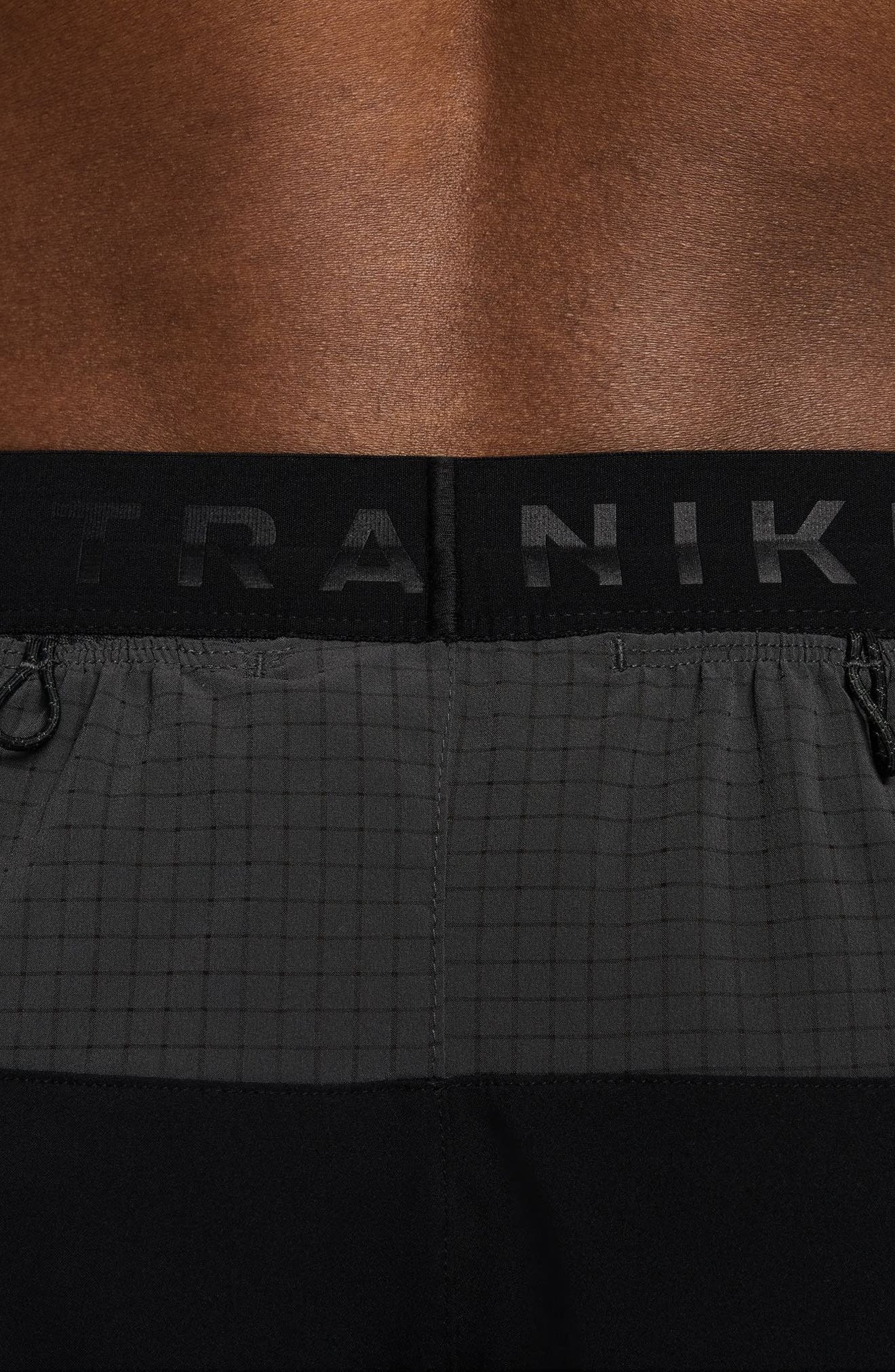 Nike Trail Dri-FIT Brief Lined Running Shorts in Black/Anthracite at Nordstrom - 7