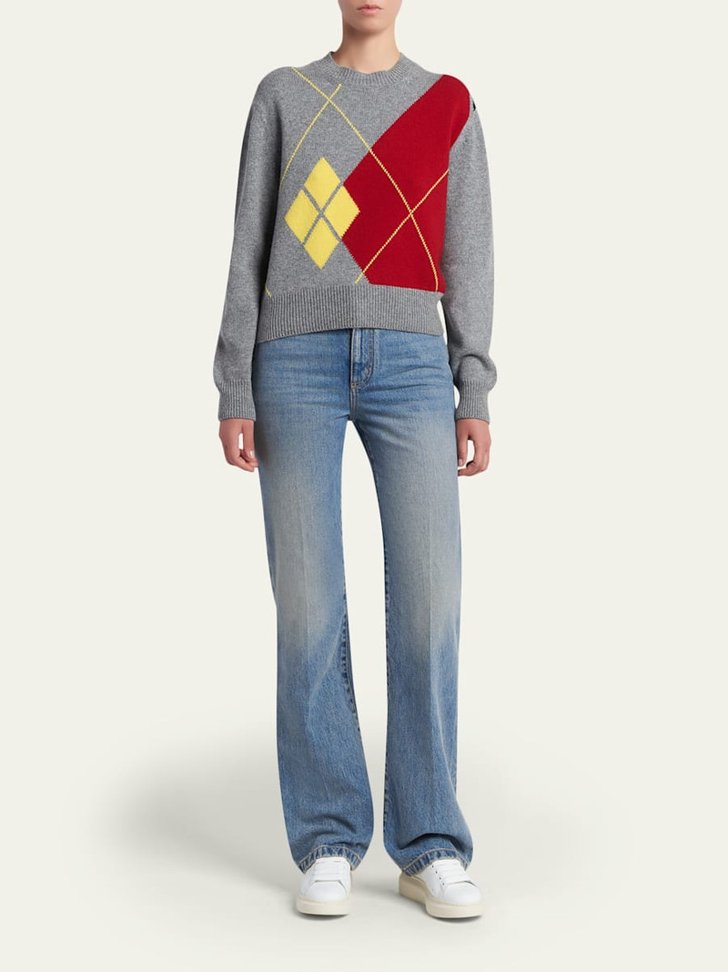 Alexander McQueen Mid-Rise Slim-Leg Denim Jeans outlook