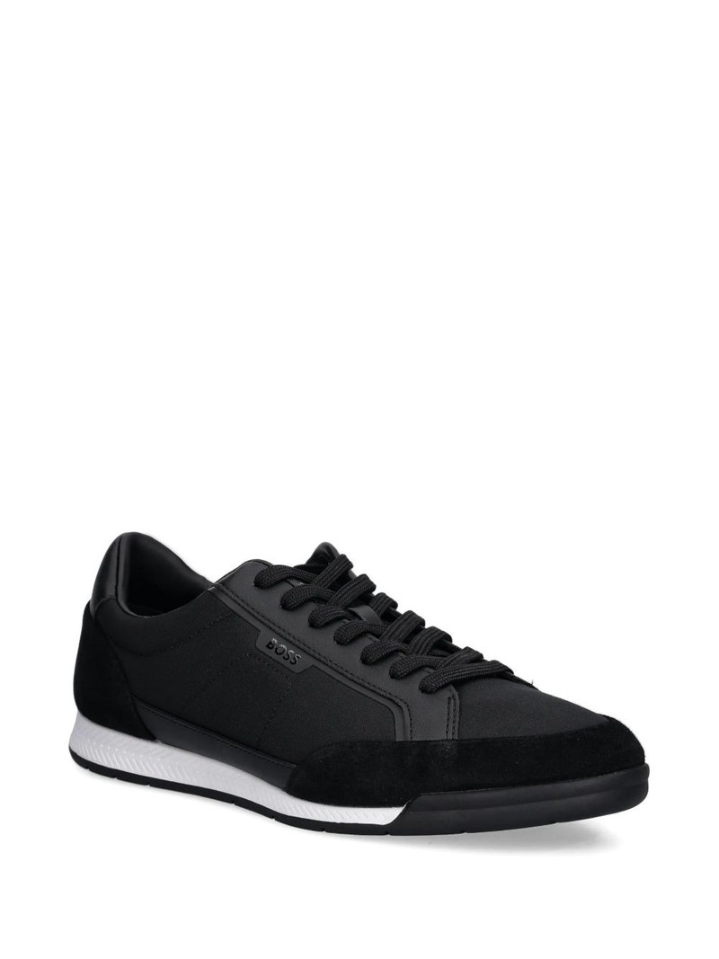 BOSS panelled lace-up low-top sneakers outlook