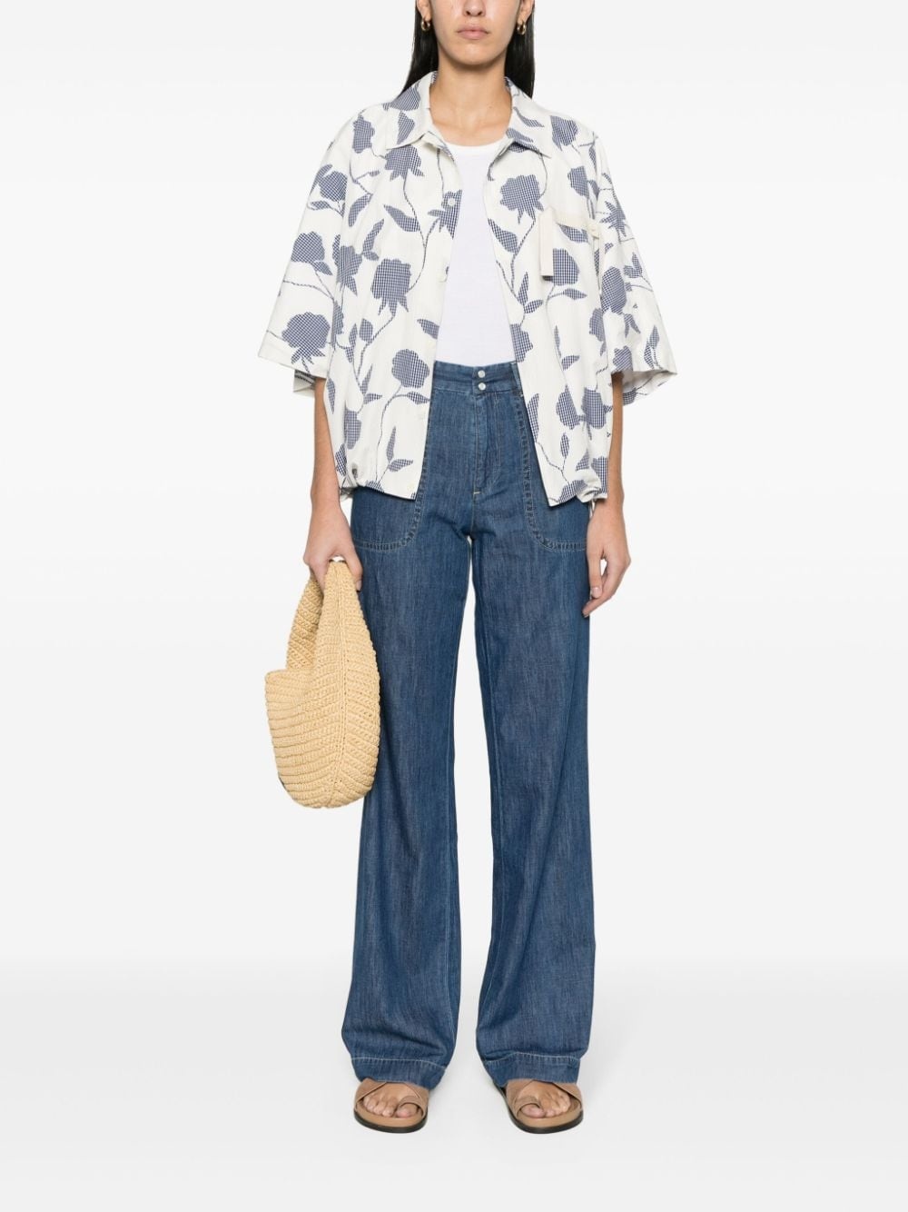 high-rise straight-leg jeans - 2