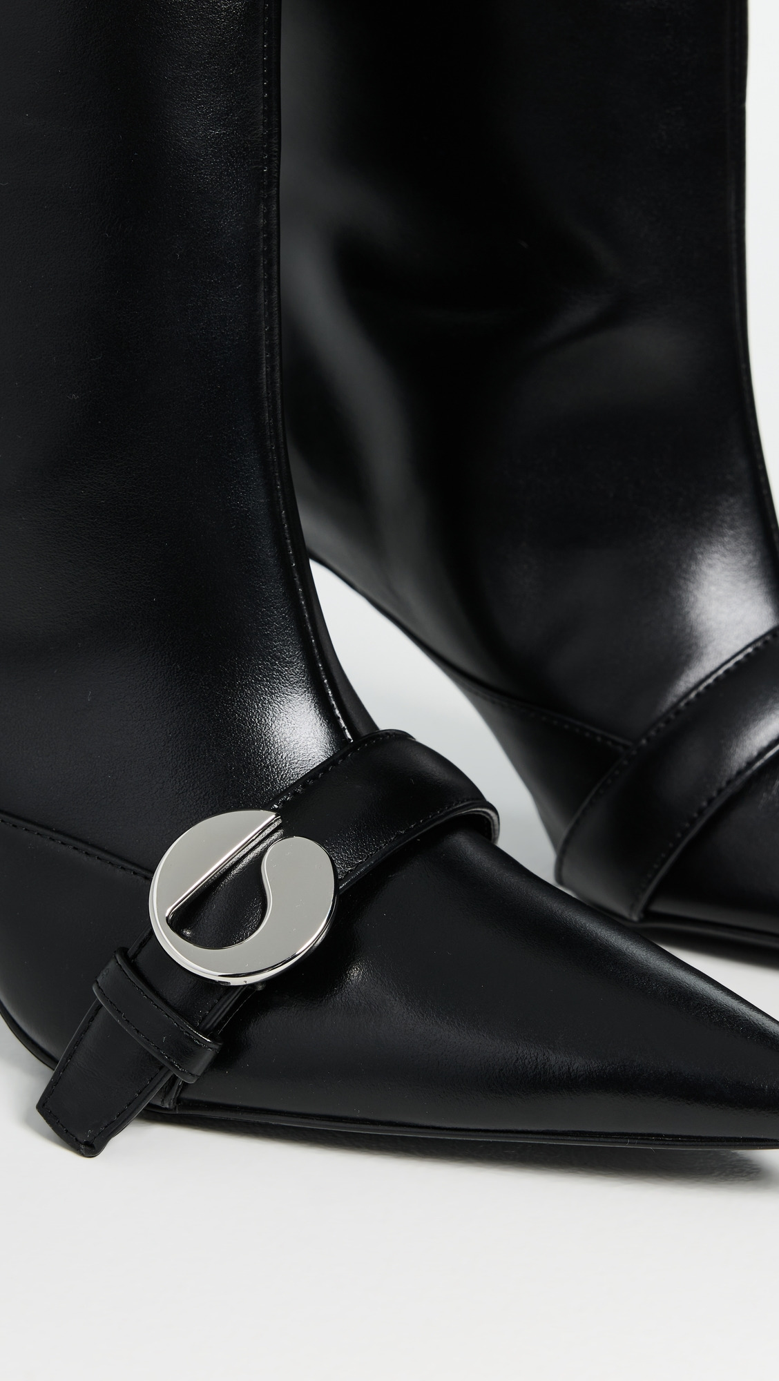 Ankle Heeled Belt Boots - 5