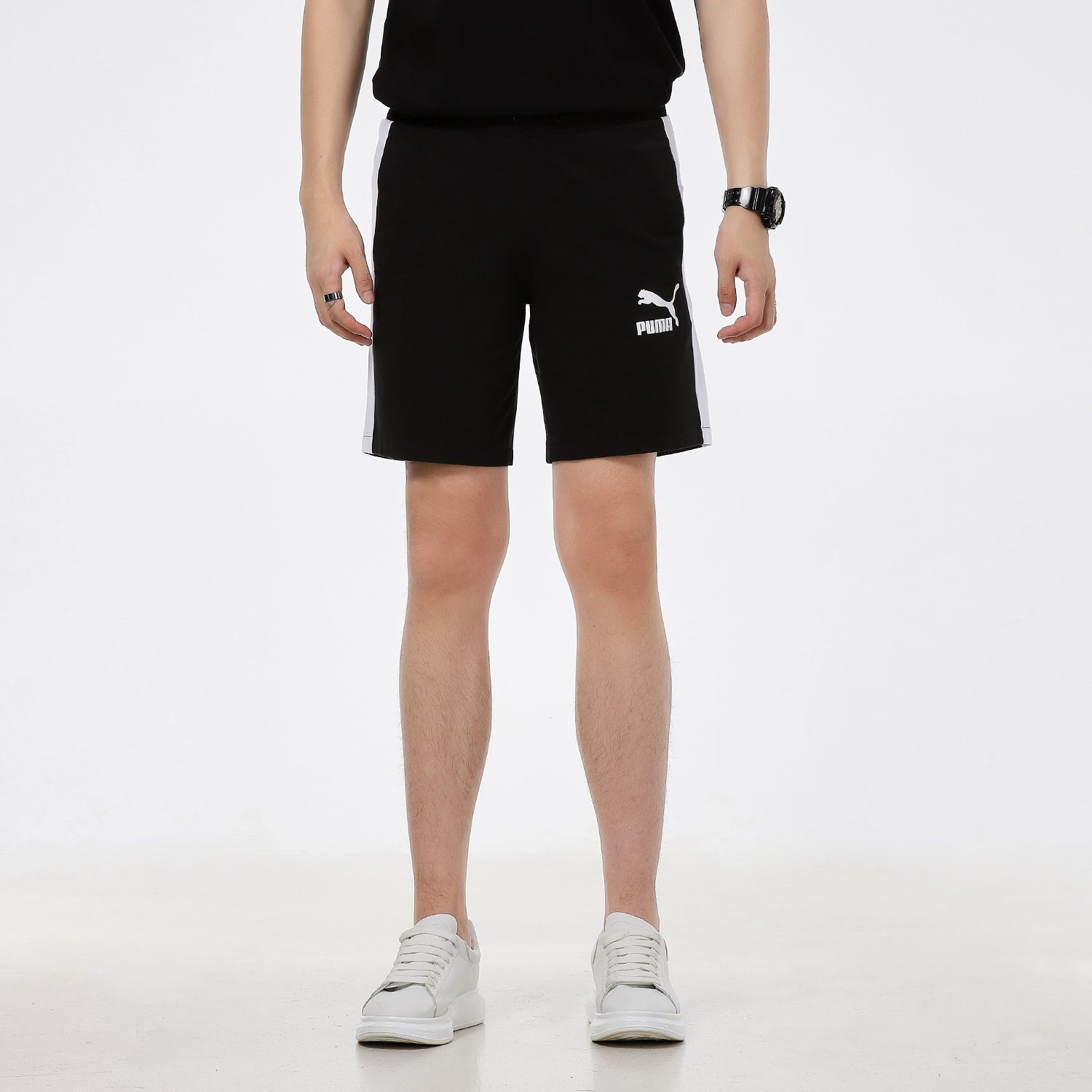 PUMA Casual Sports Breathable Lacing Shorts Black 531358-01 - 3