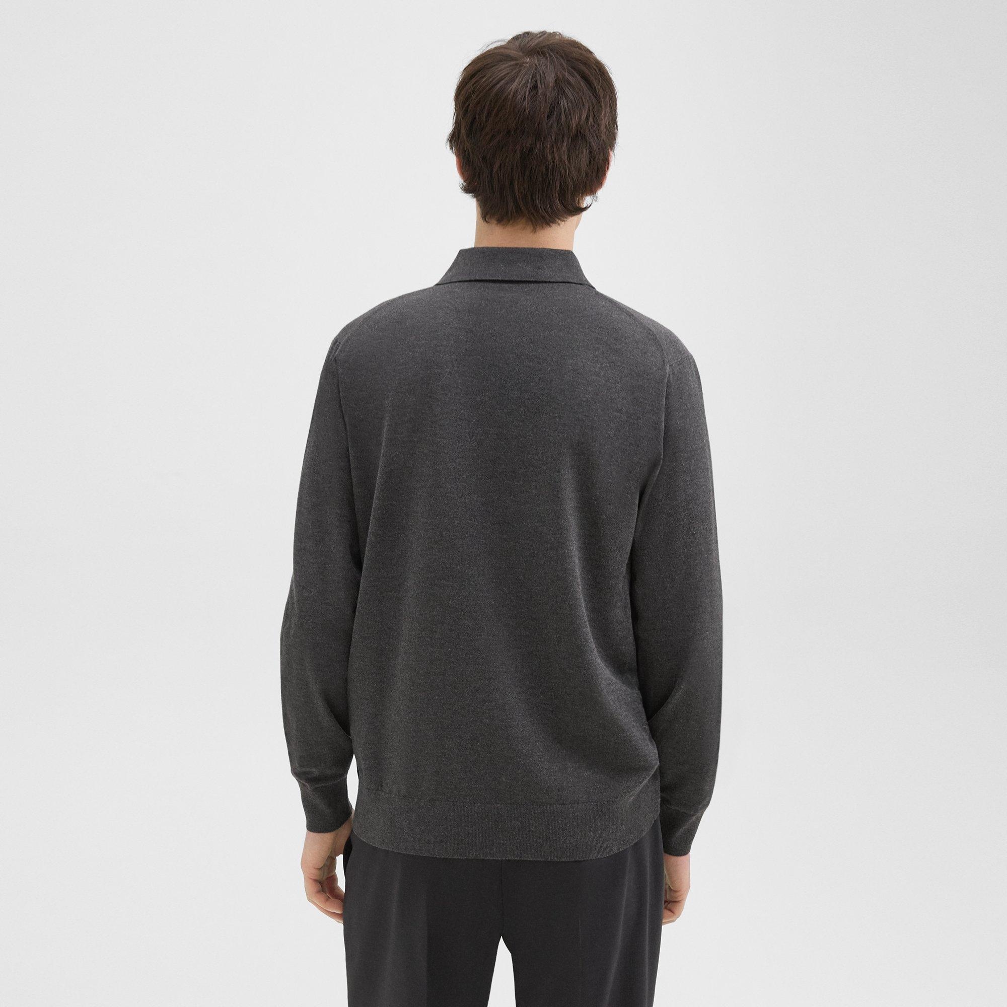 Goris Long-Sleeve Polo Shirt in Light Bilen - 4