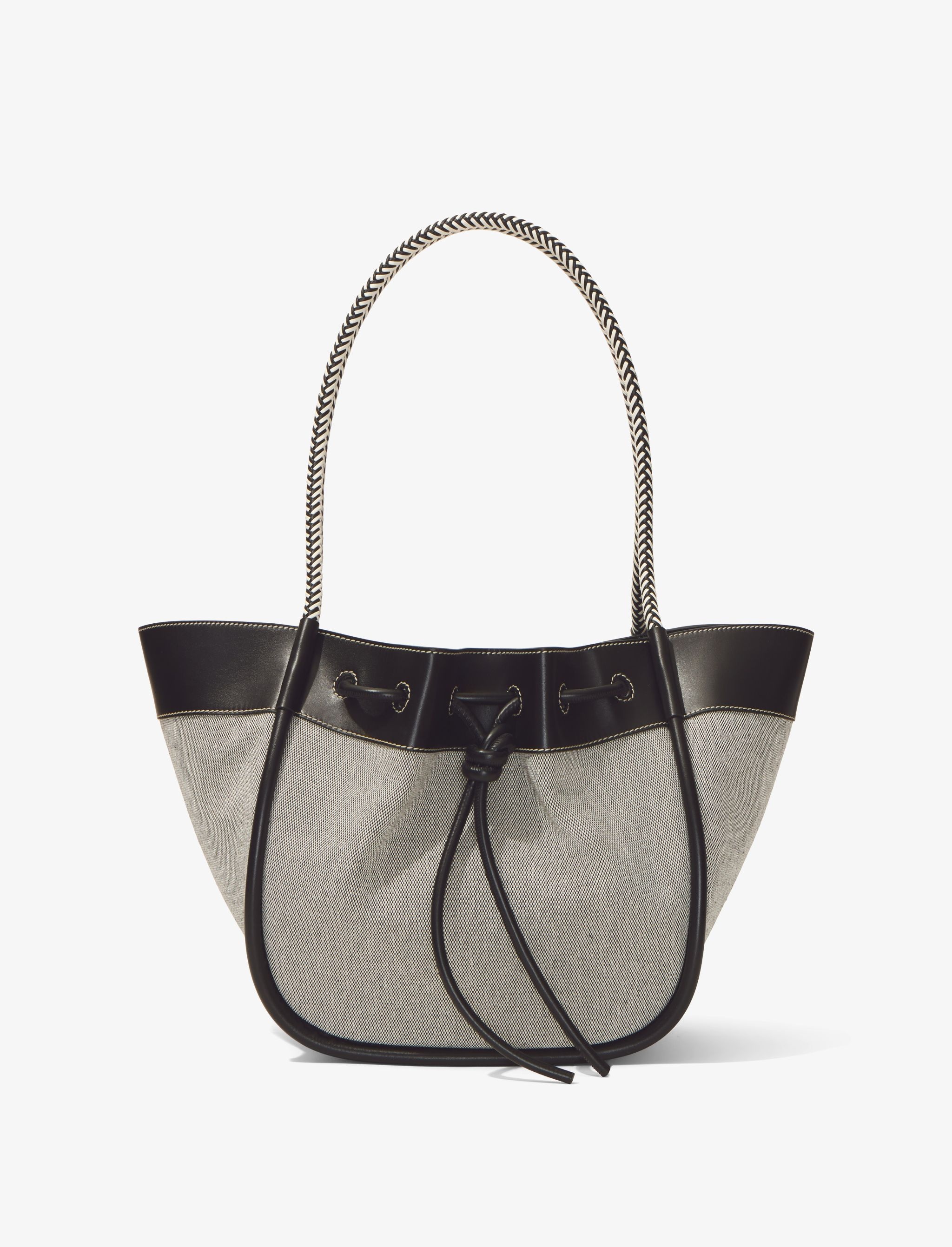 Canvas Ruched Tote - 4