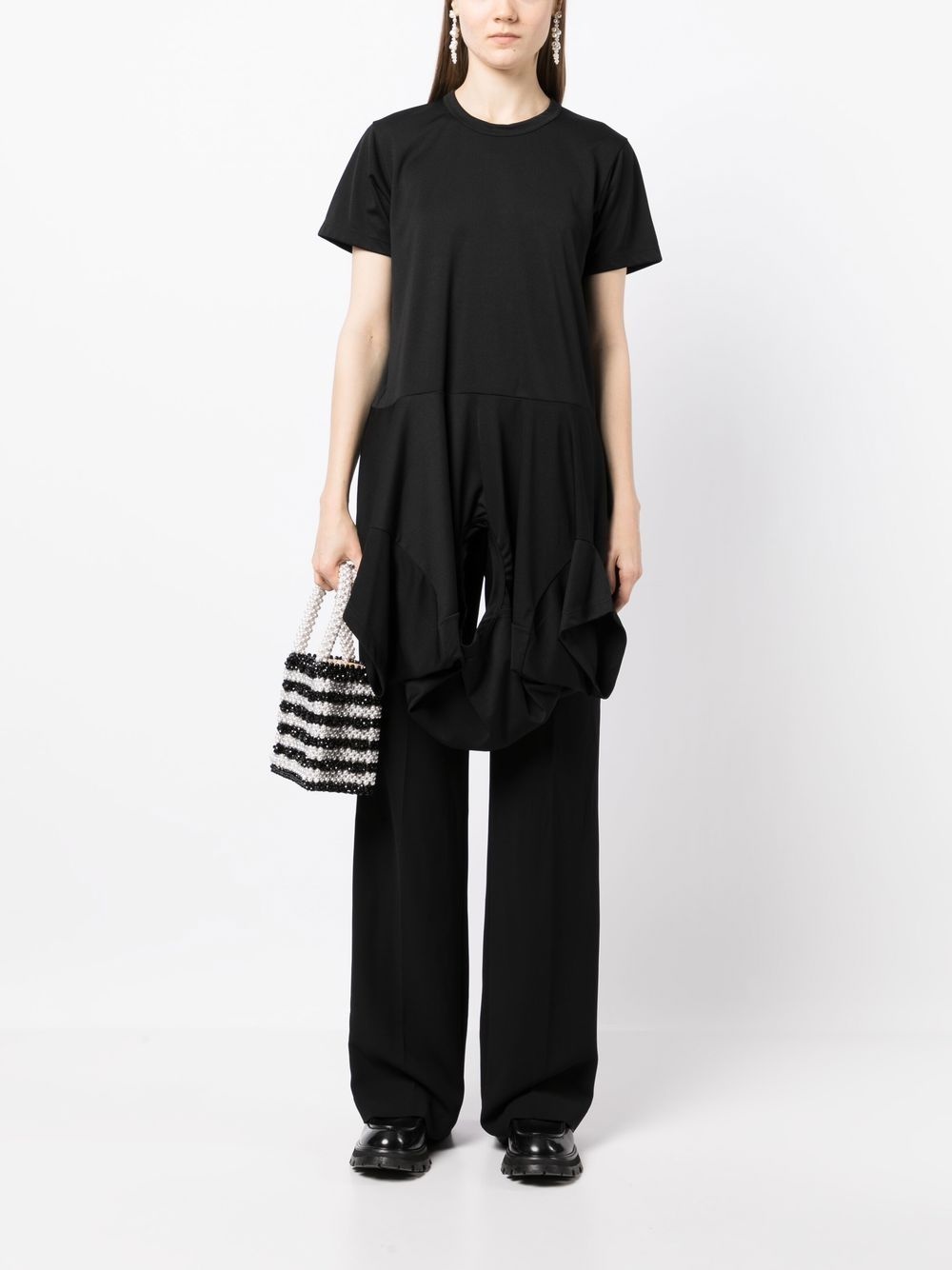 short-sleeve asymmetric T-shirt - 2