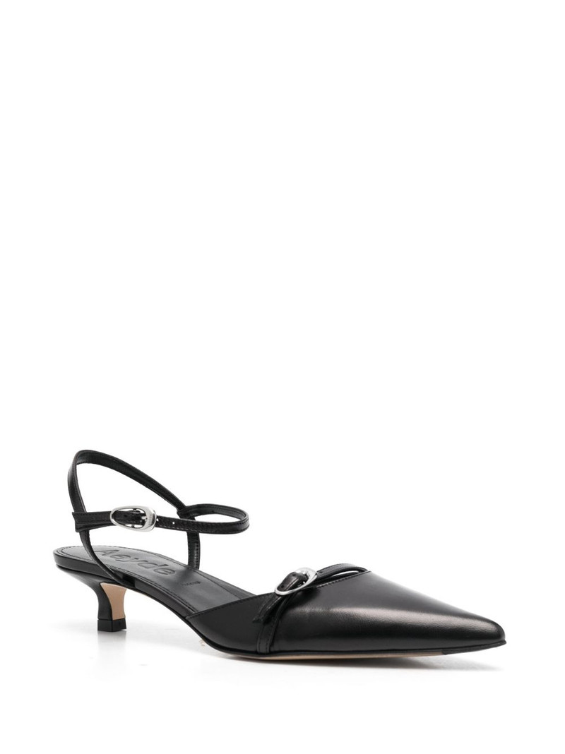 Aeyde Maisie leather 35mm pointed-toe pumps outlook