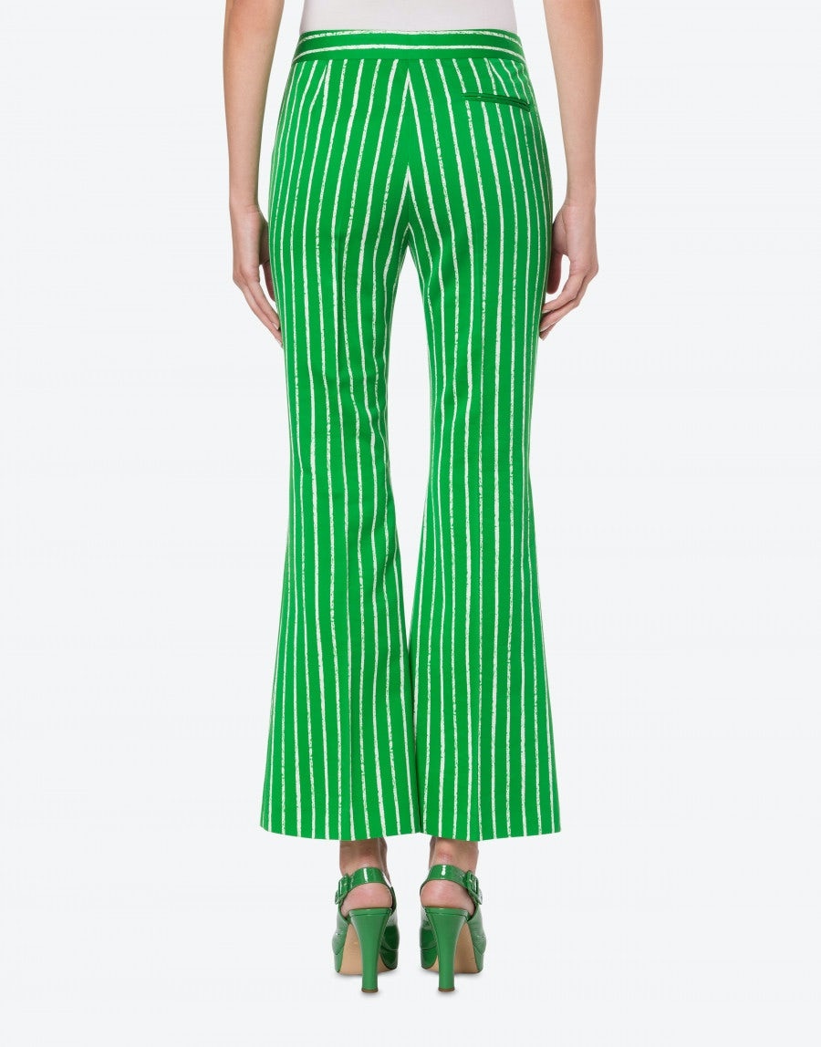 PINSTRIPES PRINT TWILL TROUSERS - 3