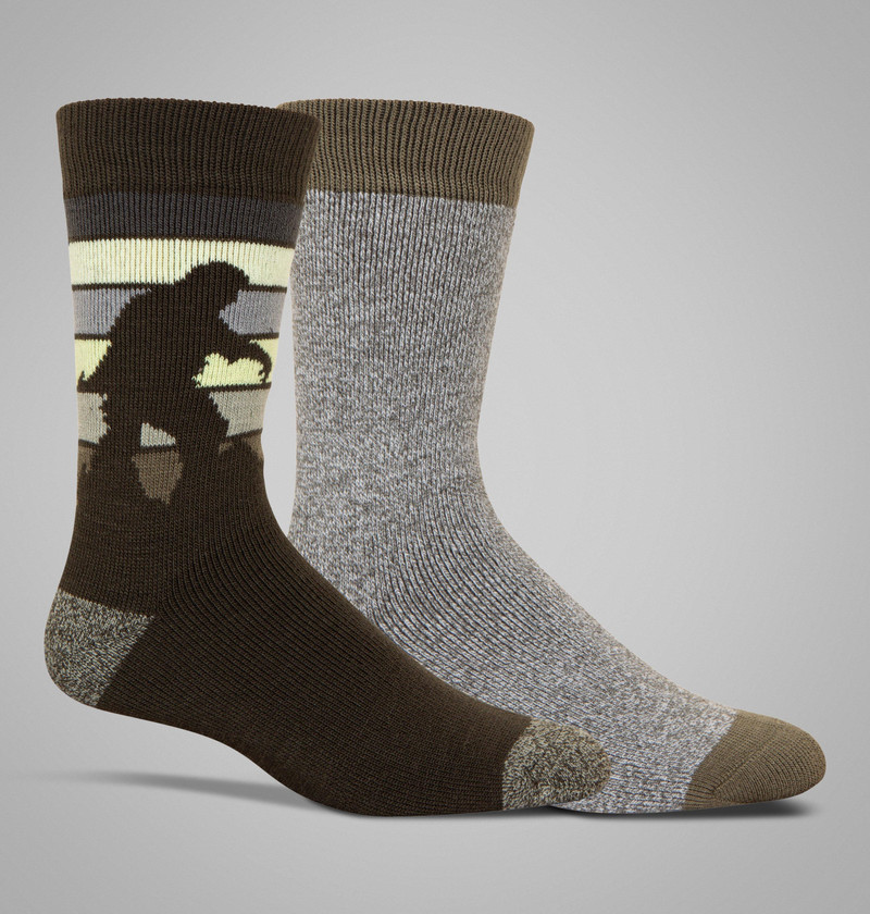 Men's Yeti At Sunset Thermal Socks - 2 Pack 1