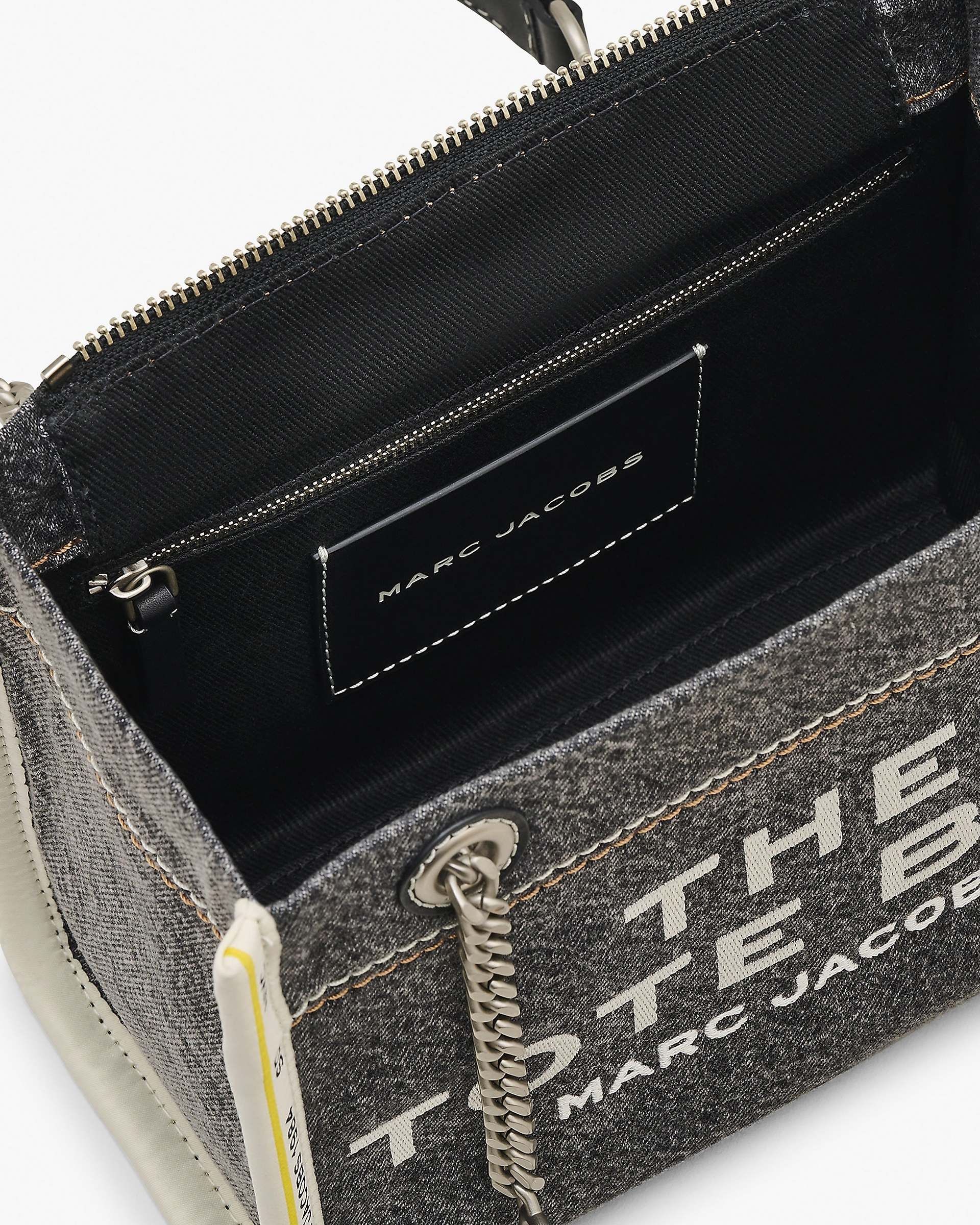 THE DENIM CHAIN SMALL TOTE BAG - 7