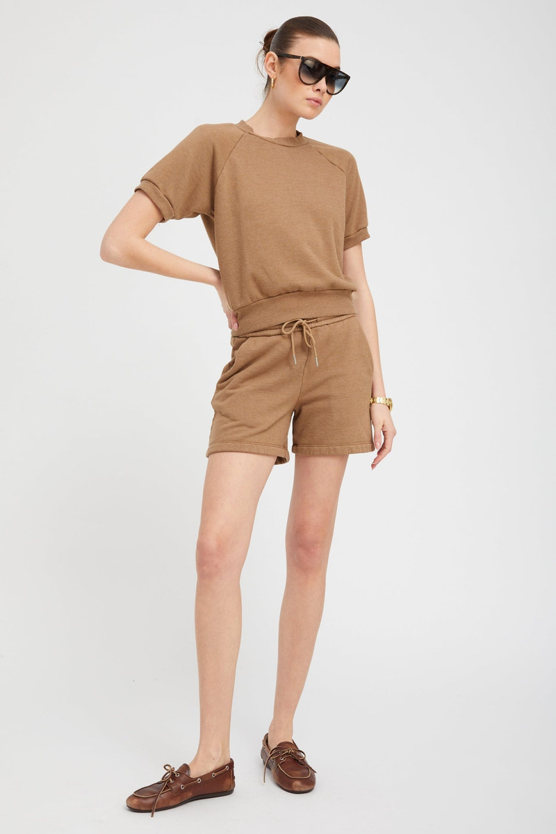SPRWMN CAMEL RAGLAN SWEATSHIRT outlook