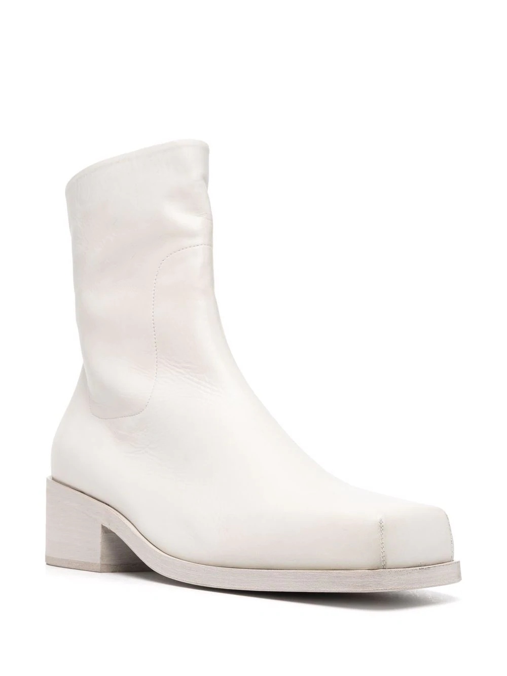 square-toe block-heel boots - 2