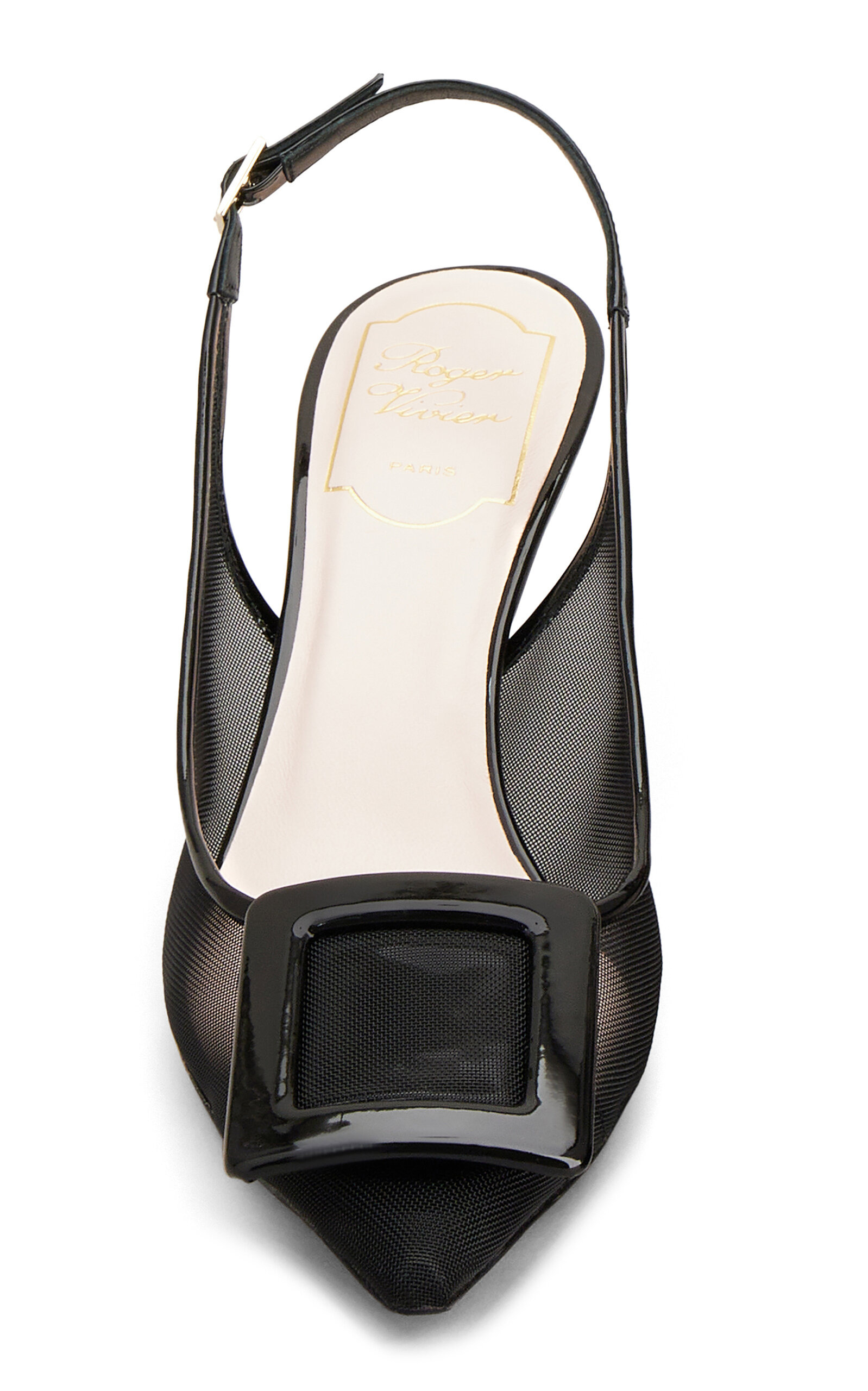 Viv In The City Mesh Slingback Pumps black - 3