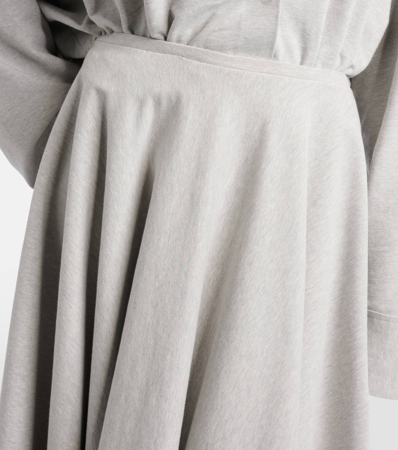 Cotton-blend midi skirt 4