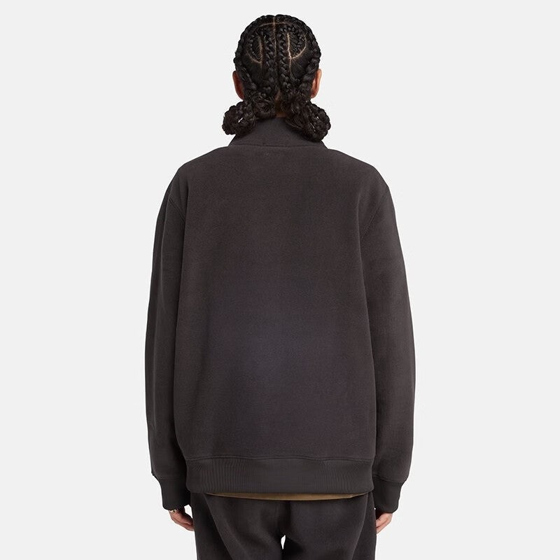 Timberland Linear Logo 1/4 Zip Sweatshirt 'Black' A2NRK-001 - 3
