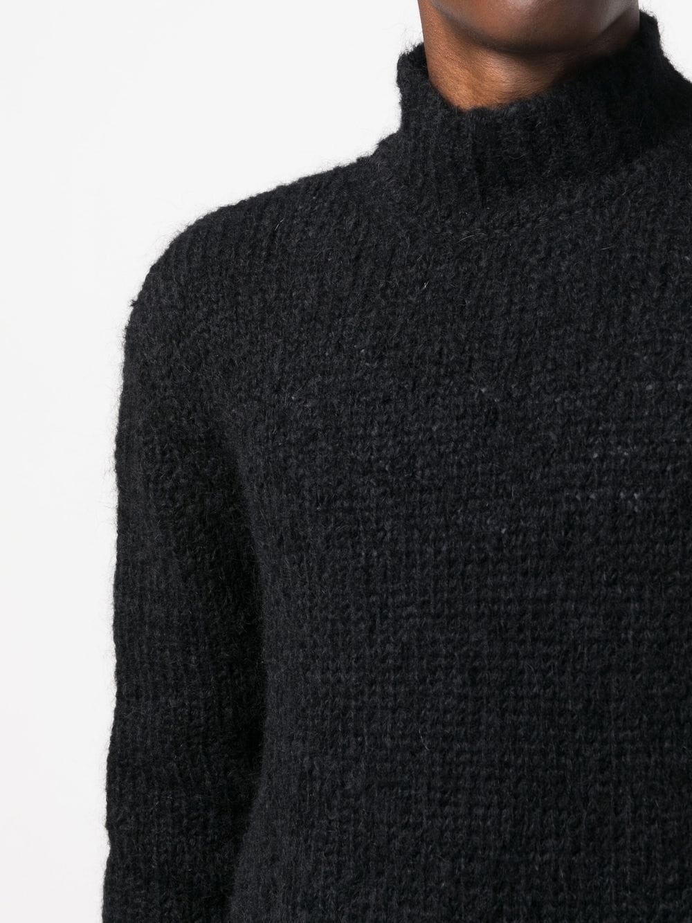 high neck knitted sweater - 5