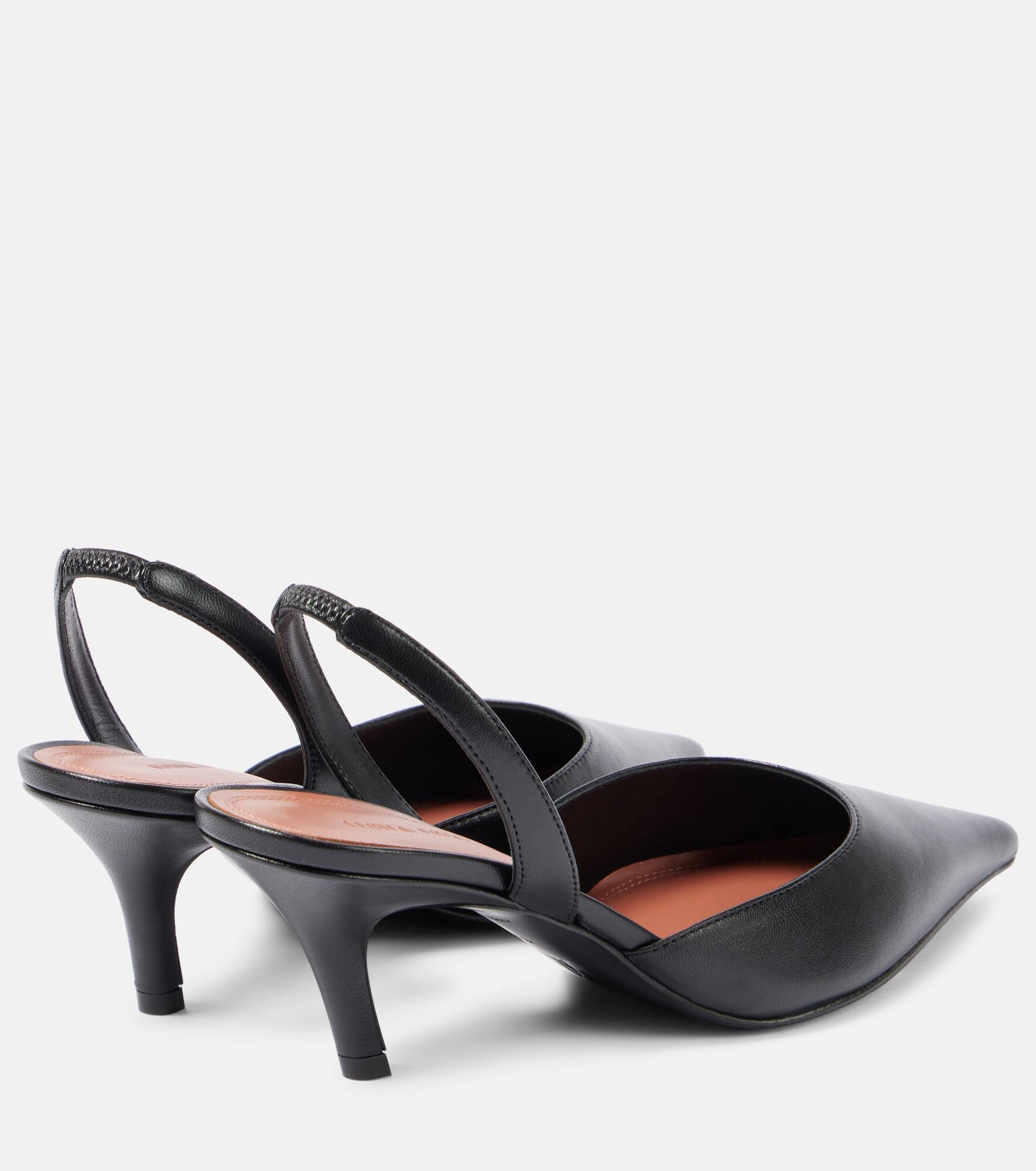 Sofia leather slingback pumps - 2