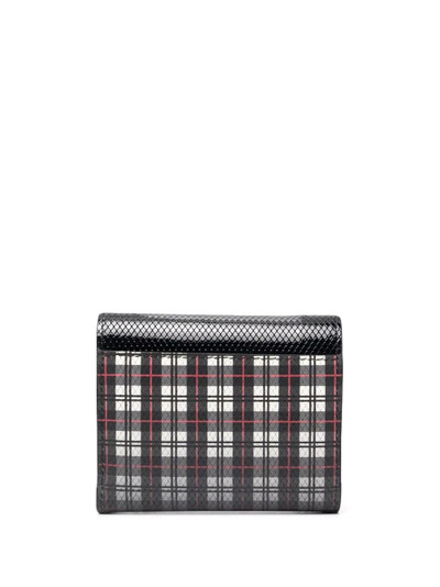 Maison Margiela check print wallet outlook