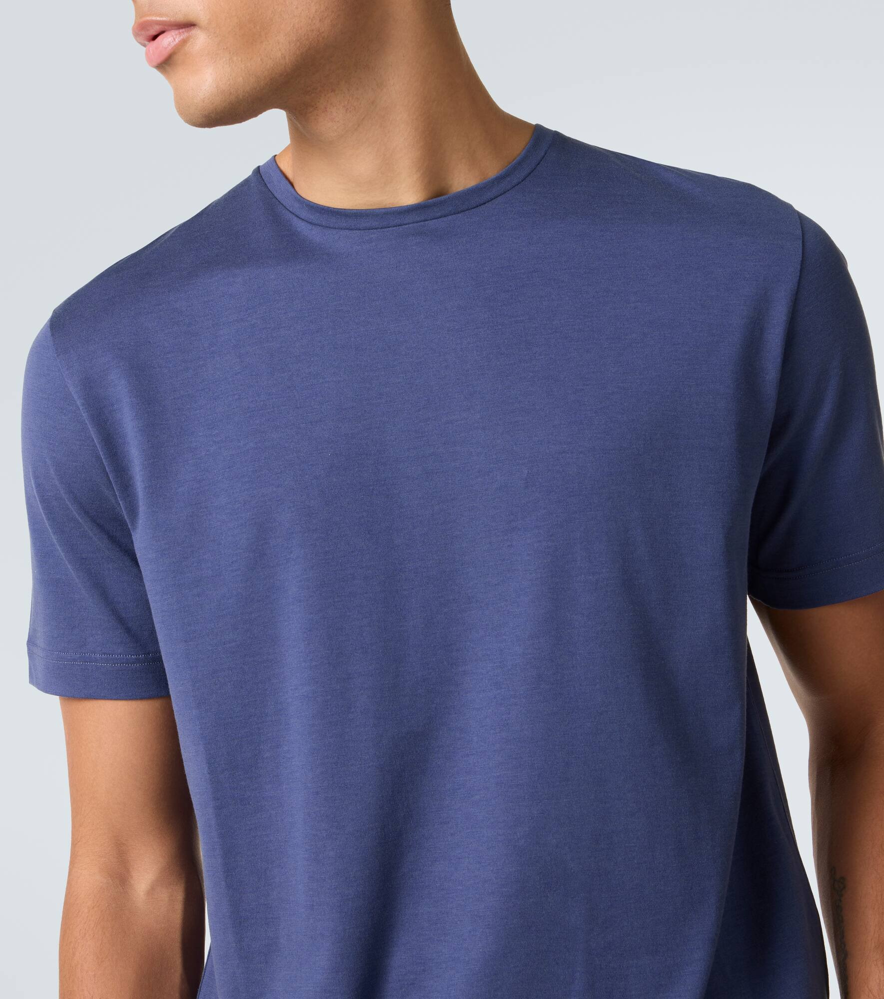 Silk-cotton blend T-shirt - 5