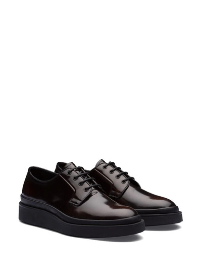 Prada brushed derby shoes outlook