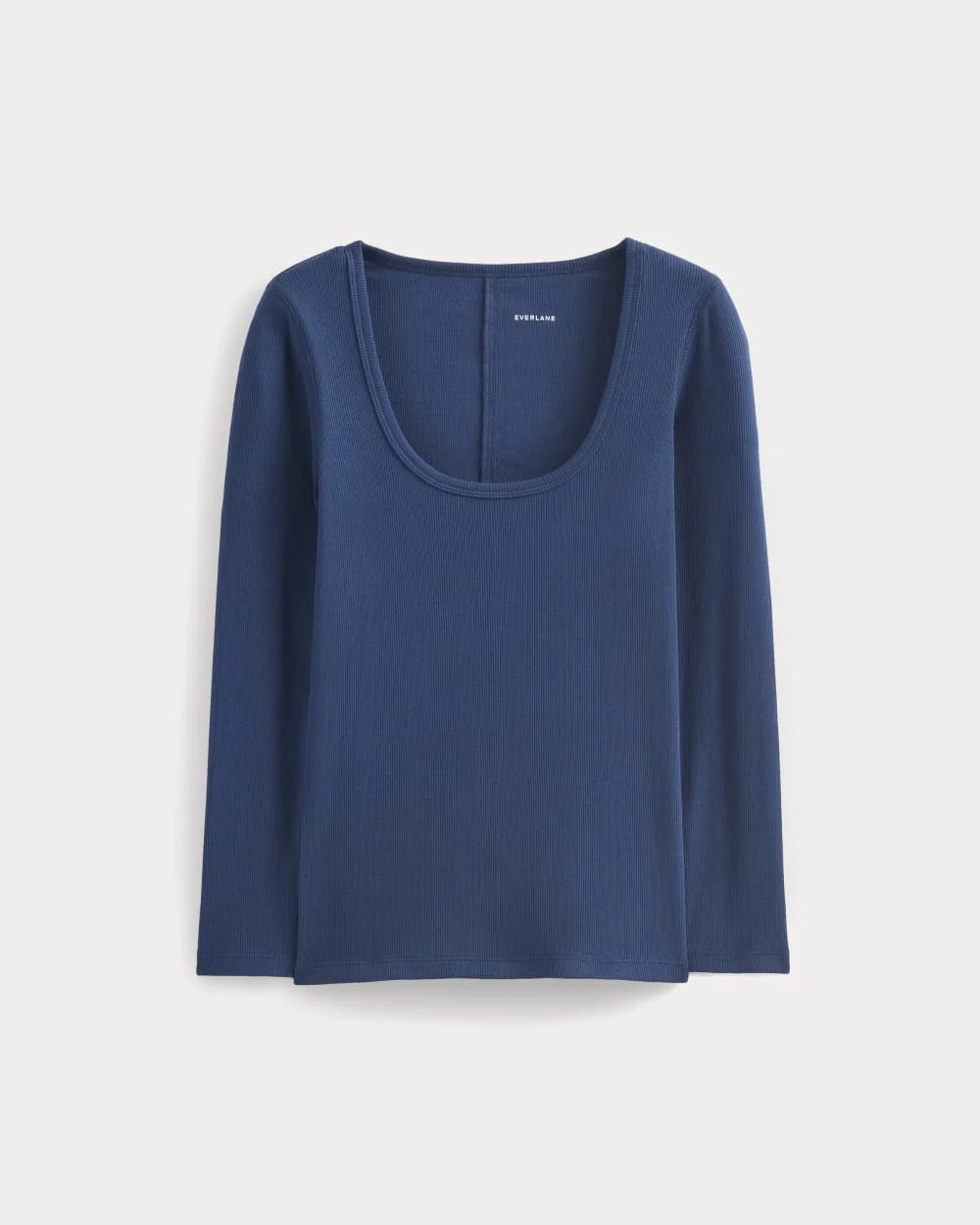LUXE RIB DEEP U-NECK TOP - 1