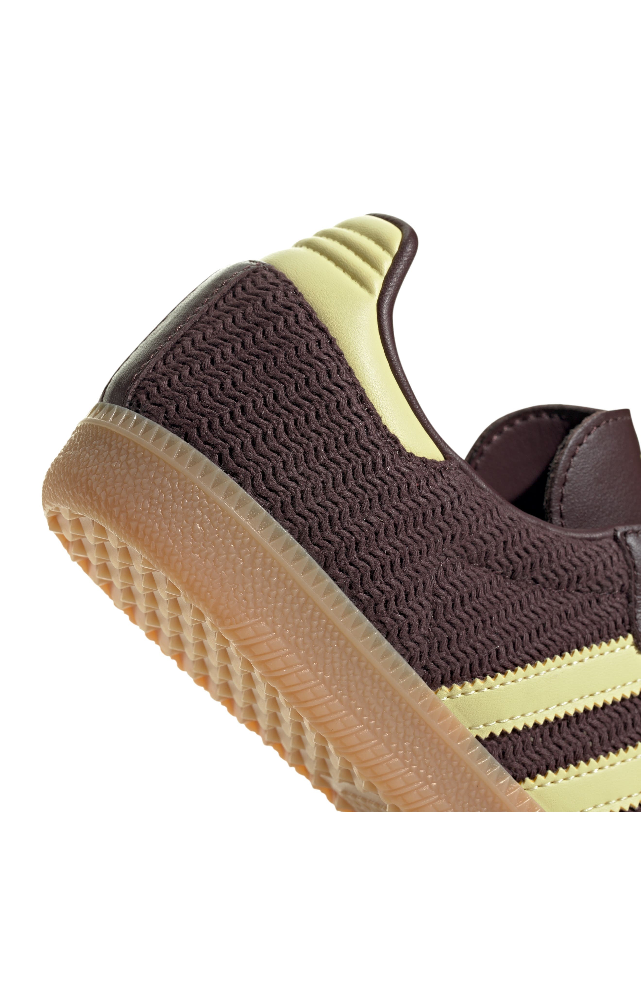 adidas Samba OG Sneaker in Brown/Powder Yellow/Gum at Nordstrom - 9