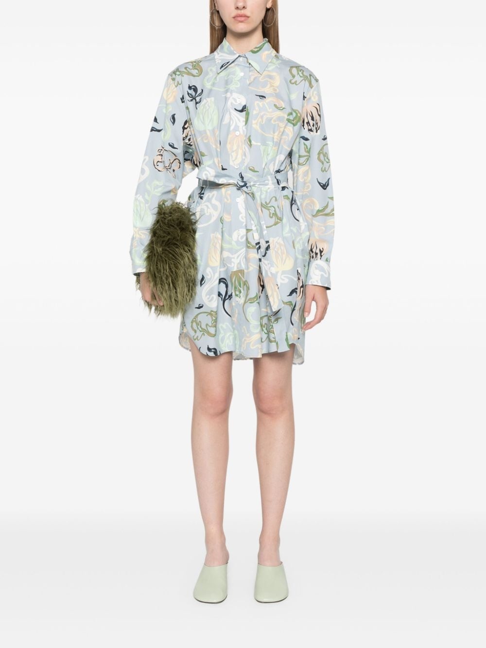 floral-print mini dress - 2