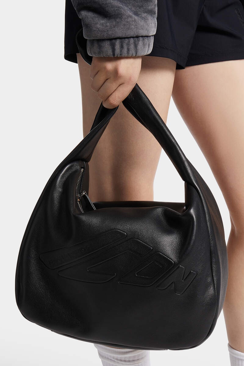 ICON NEW GENERATION NEW GENERATION LEATHER MAXI HOBO BAG - 6