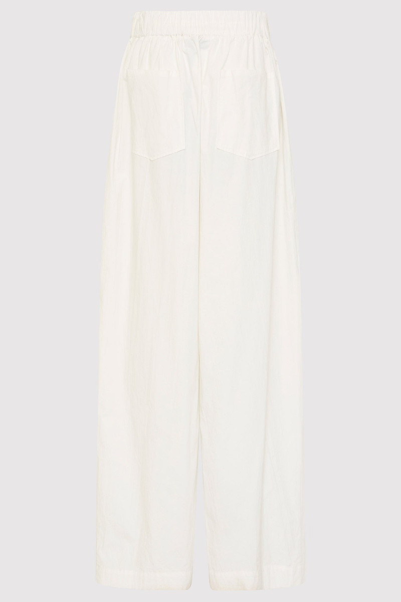 ST. AGNI Relaxed Drawstring Pants - White outlook