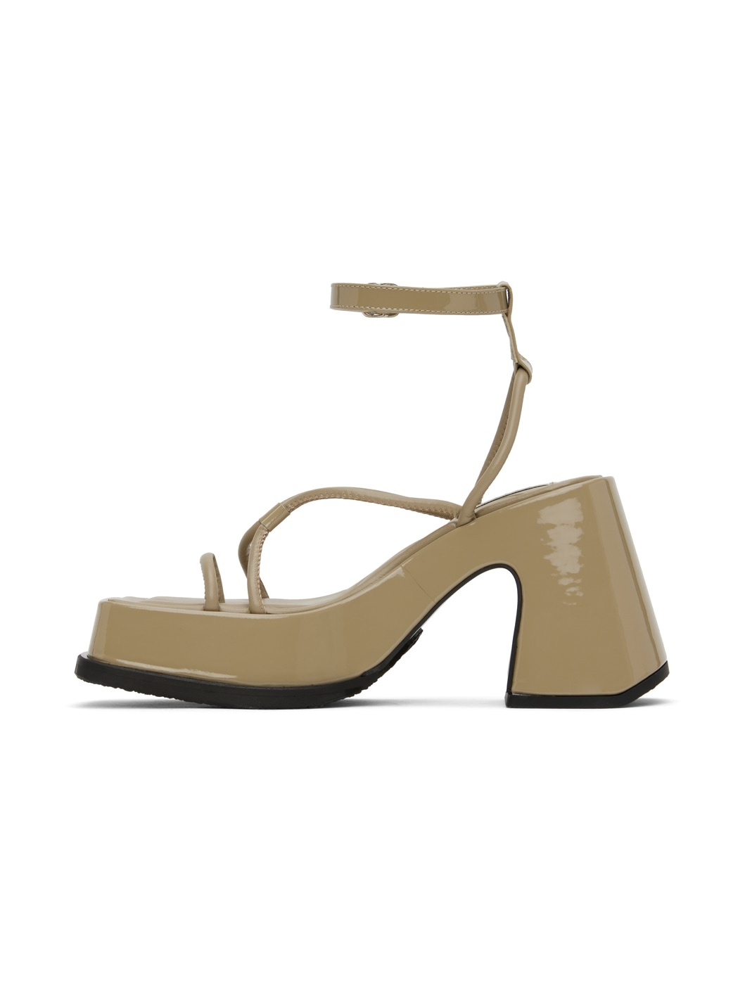 Beige Olympia Heeled Sandals - 3