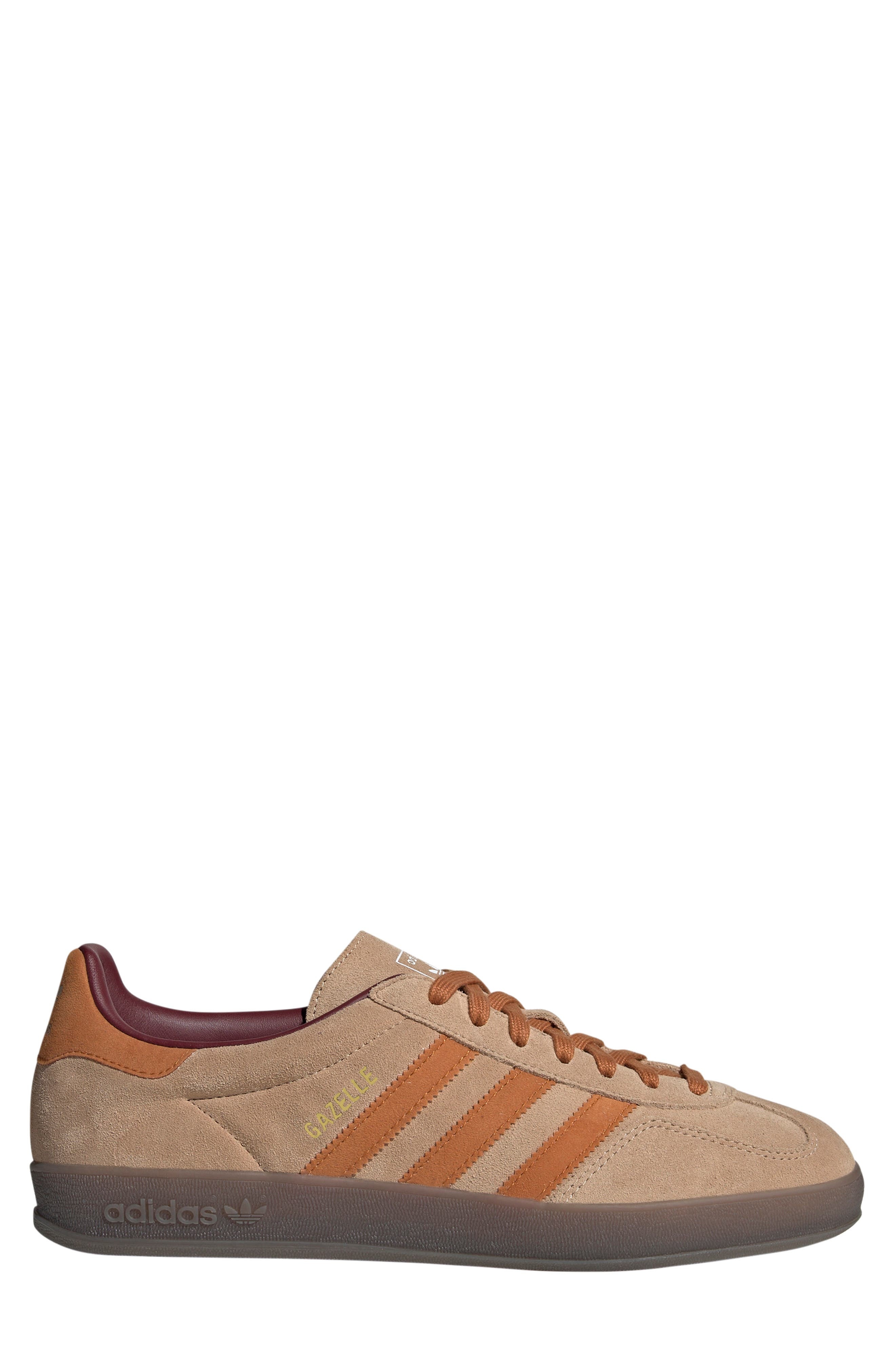 adidas Gazelle Indoor Sneaker in Sandstone/ochre/shadow Red at Nordstrom - 3