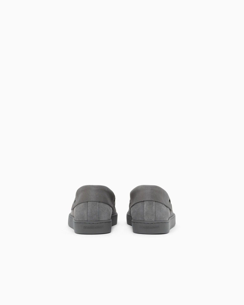 GIORGIO ARMANI LOAFERS IN SUEDE WITH RUBBER SOLES outlook