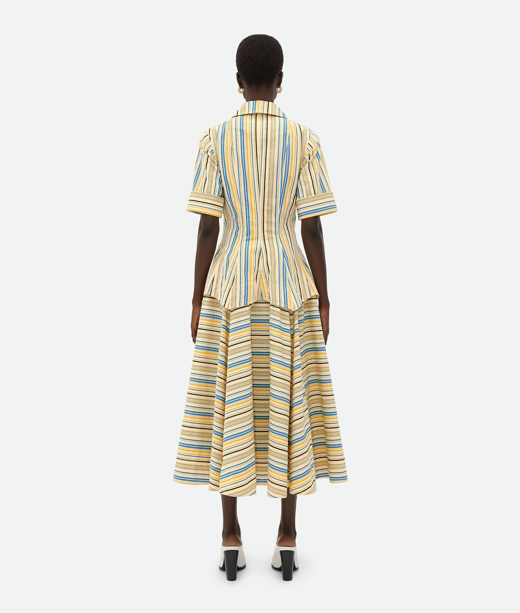 Checked Cotton Dress - 3