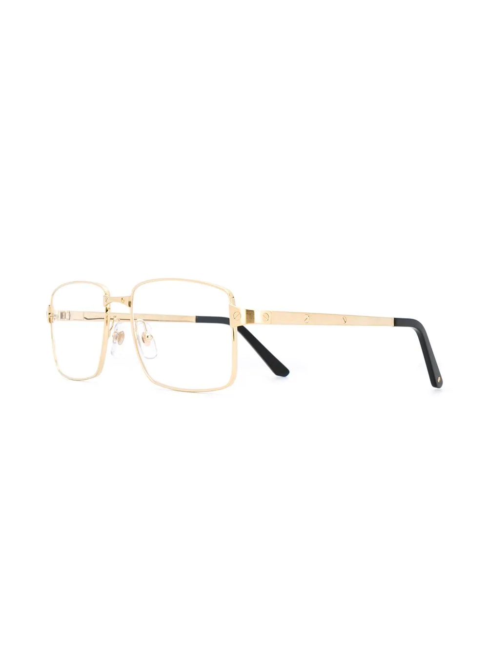 thin square frame glasses - 2