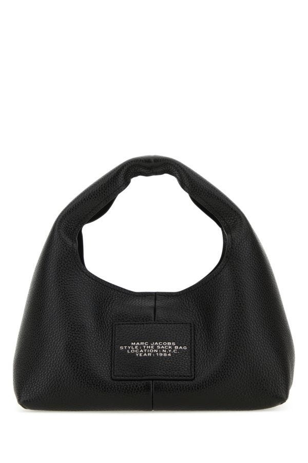 Black leather mini The Sack Bag handbag - 3