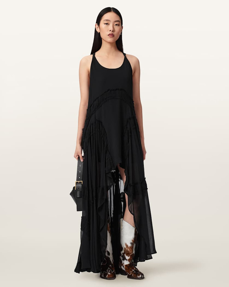 DORINA SLEEVELESS RUCHED MAXI DRESS 6