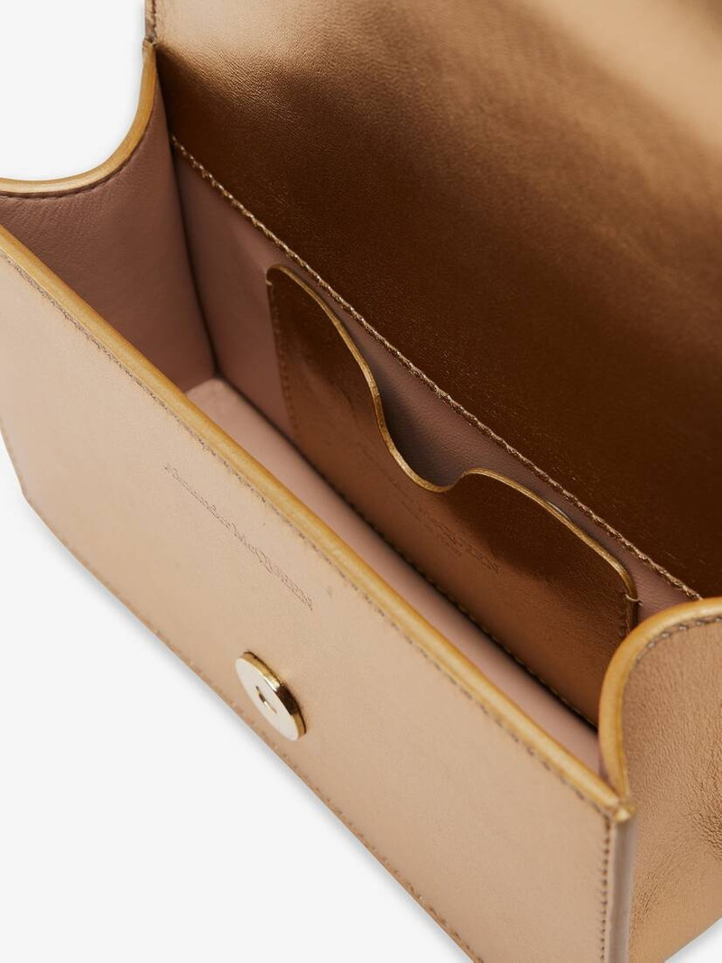 Women's The Mini Jewelled Satchel in Gold 4