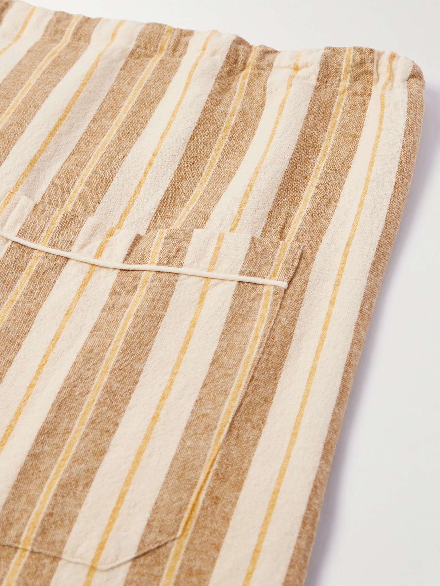Straight-Leg Striped Cotton Trousers - 5