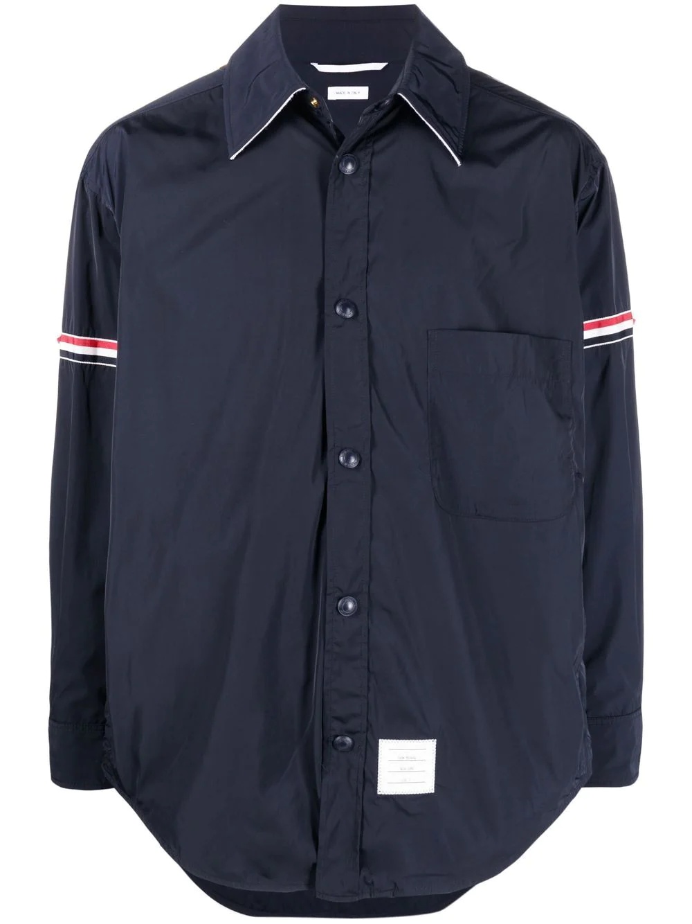 RWB Stripe logo-patch shirt jacket - 1