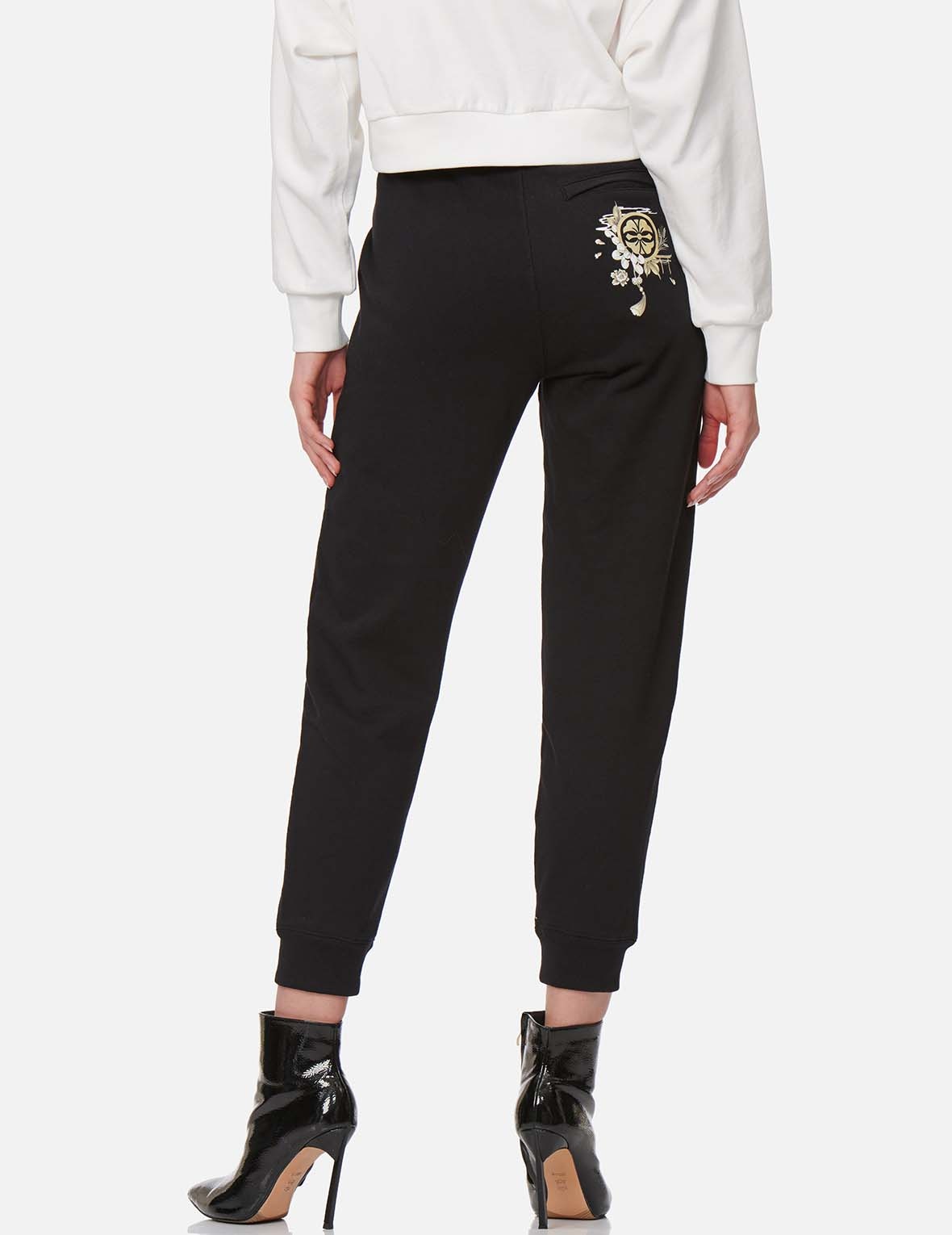 KAMON AND LOGO PRINT SWEATPANTS - 3