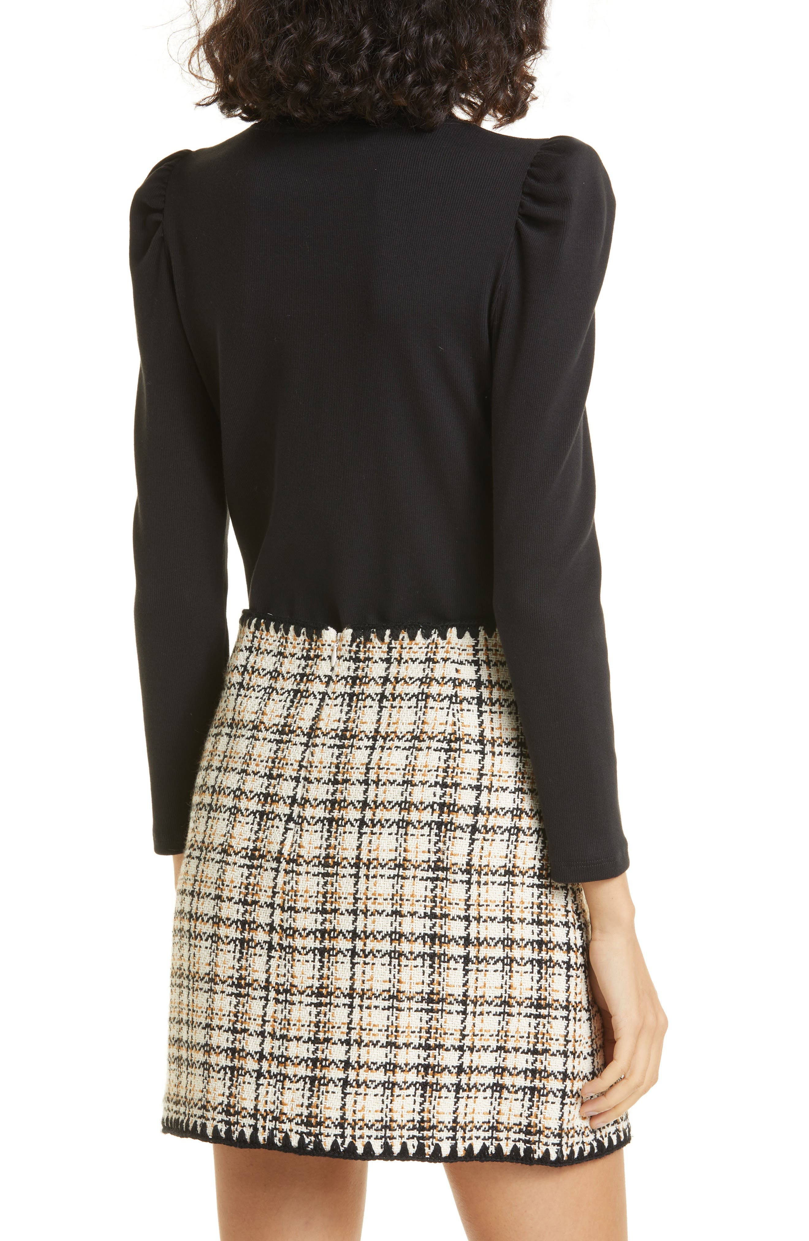 Veronica Beard Britney Rib Top in Black at Nordstrom - 2