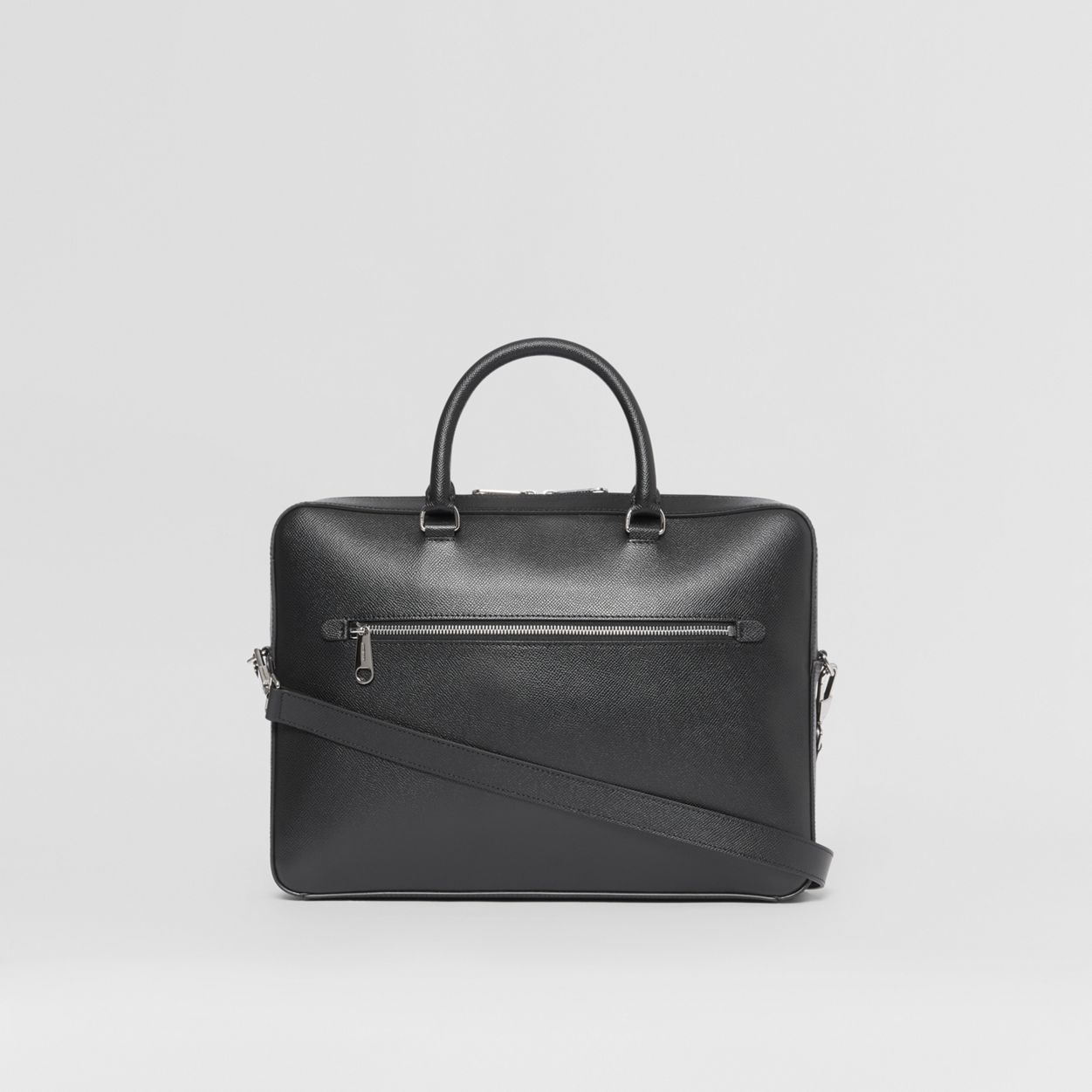 Grainy Leather Briefcase - 8