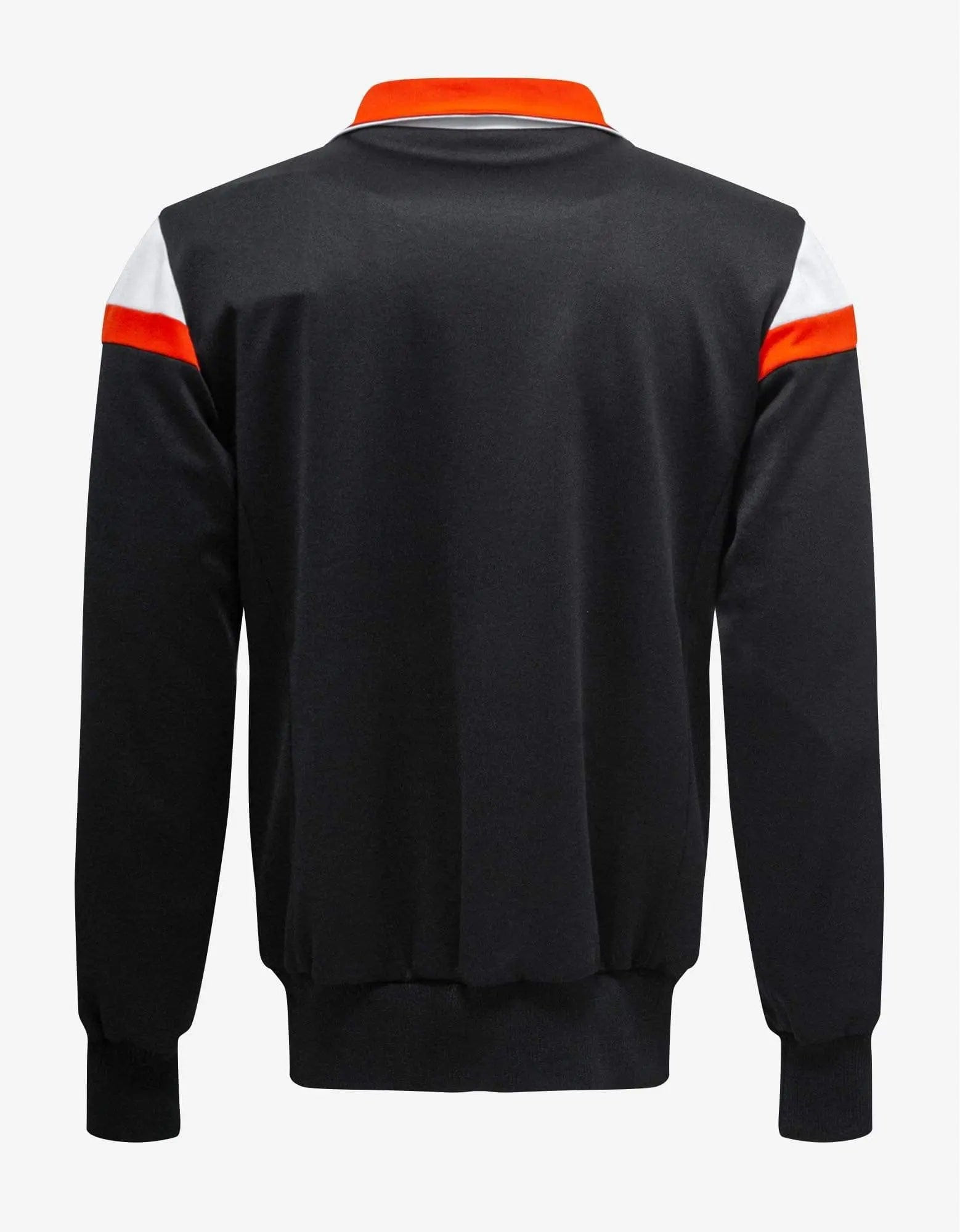 Valentino Black Track Jacket with Orange Stripes - 5