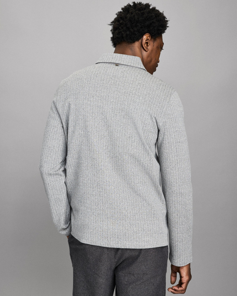 Numajiri Herringbone Shirt Jacket 6
