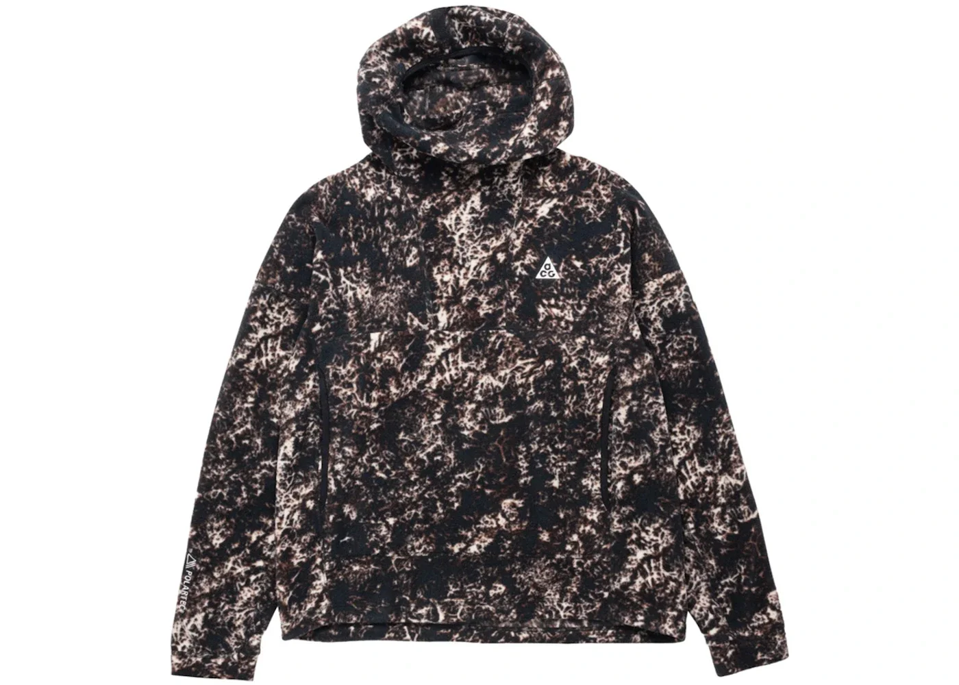 Nike ACG Therma-Fit Wolf Tree Pullover Fleece Hoodie Light Orewood Brown - 1