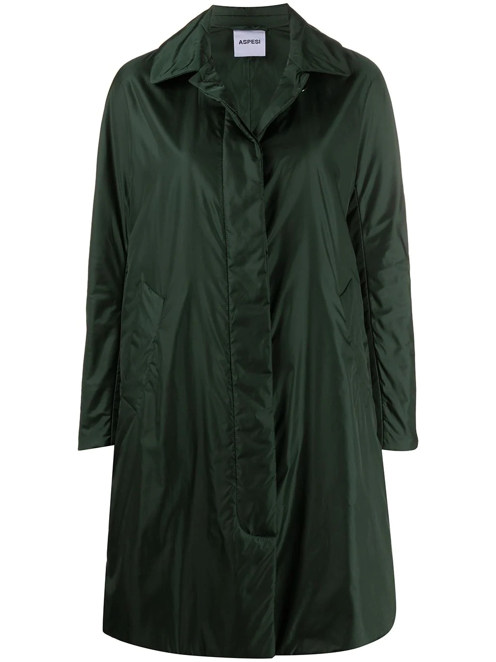 concealed button placket coat - 1