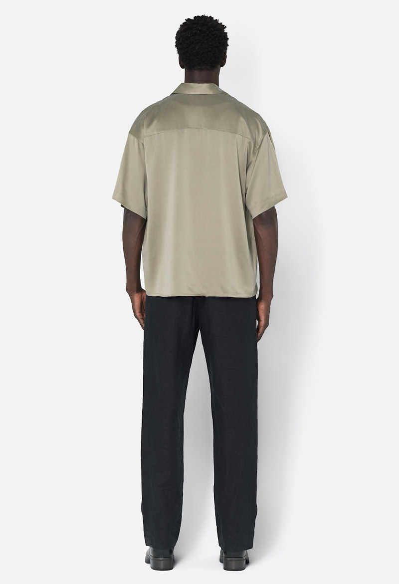 BRUSHED SILK BUTTON UP 5