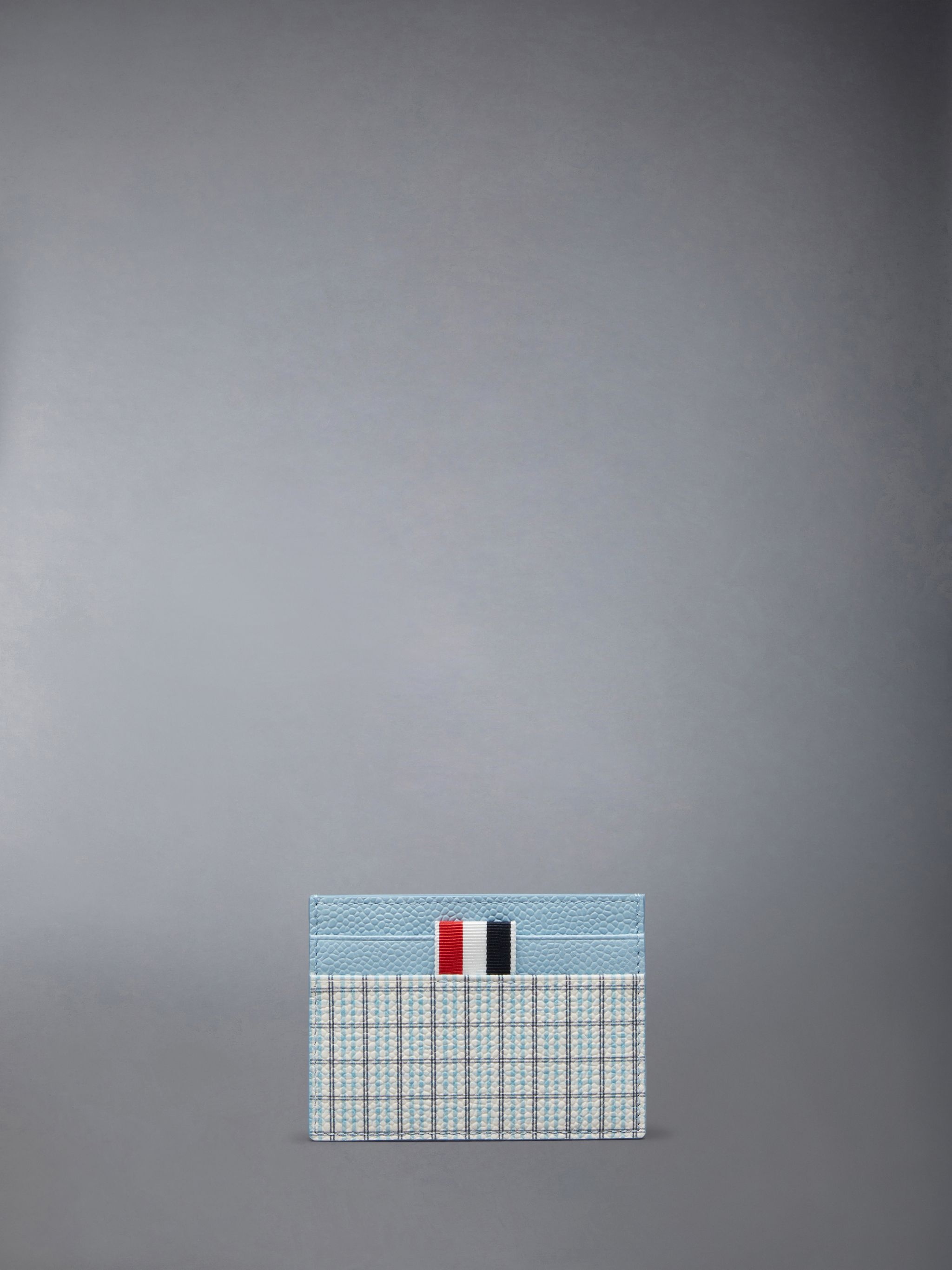 Check Pebble Grain Hector Single Card Holder - 1